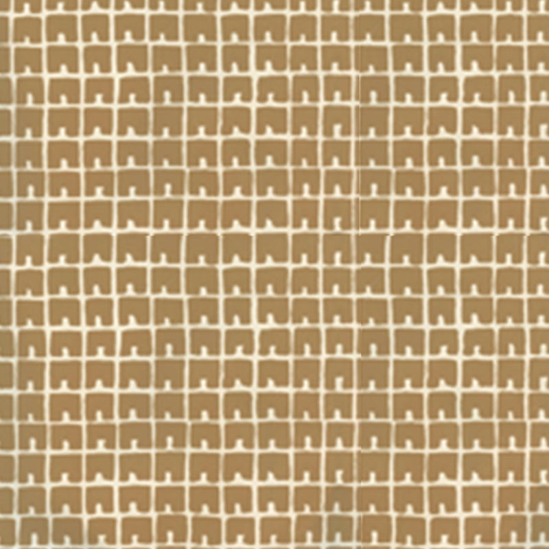 View 4045-07WP Fez Ii Gold Metallic on Off White by Quadrille Wallpaper