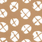 Sample 6655WP-02 Obi Ii Reverse, Camel on Almost White by Quadrille Wallpaper