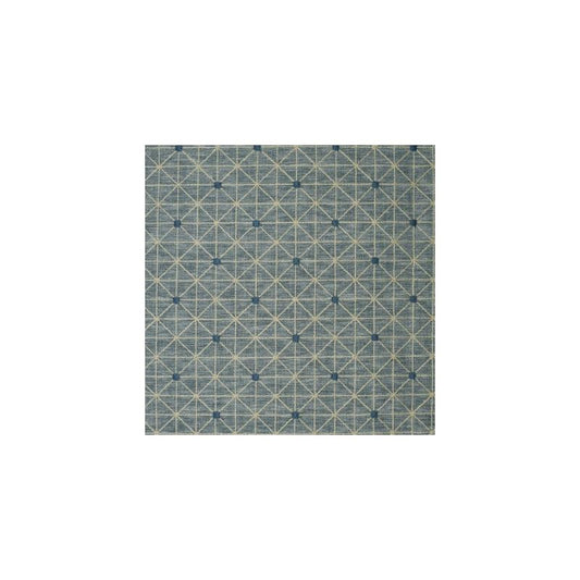 Acquire S3993 Seaside Blue Geometric Greenhouse Fabric