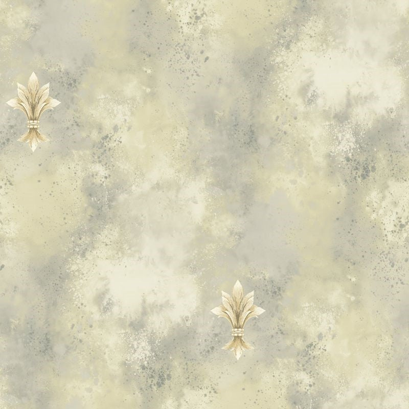 Sample DV51607 Villa D'Este Fleur on Splash Faux Finish Wallquest