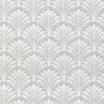 Looking F1413/03 Freja Charcoal Botanical by Clarke And Clarke Fabric