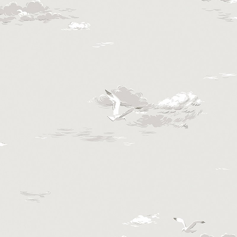 View 8857 Seagulls Grey by Borastapeter Wallpaper