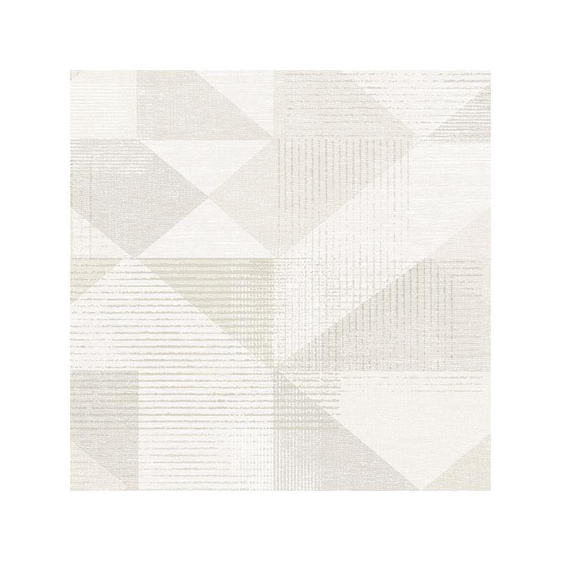 Sample GX37653 Geometrix, Beige Silk Screen Geometric Wallpaper by Norwall