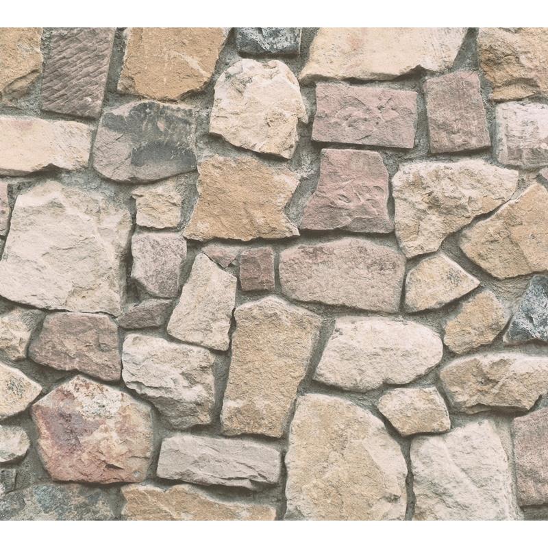 AS692412 AS Creation Morris Neutral Natural Stone Wallpaper by NuWallpaper