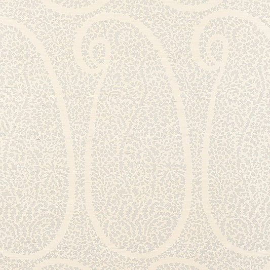 View 5013031 Ambala Paisley Sisal Slate Schumacher Wallcovering Wallpaper