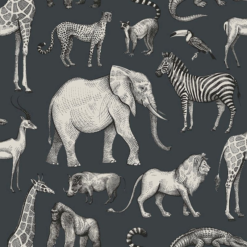 4060-139272 Fable Kenji Navy Safari Wallpaper by Chesapeake,4060-139272 Fable Kenji Navy Safari Wallpaper by Chesapeake2