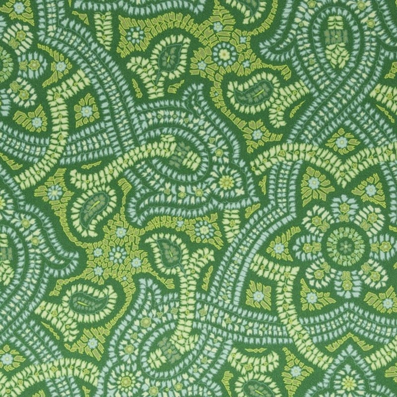 242345 | Samba Paisley Emerald - Beacon Hill Fabric