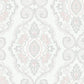 Sample MB30301 Beach House Nautical Damask, Pink Sunset Damask by Seabrook Wallpaper