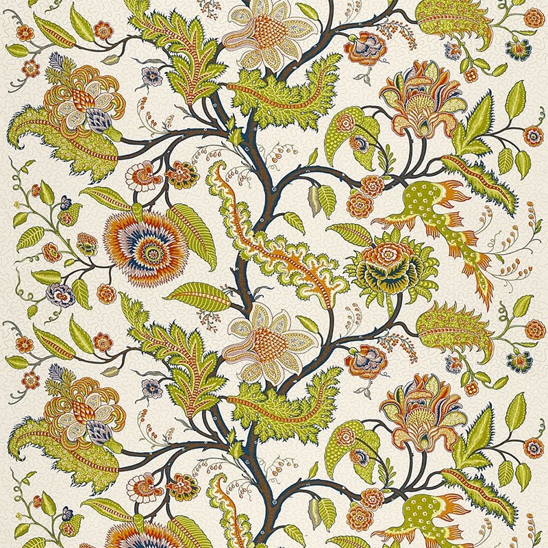 Purchase sample of 174810 Sinhala Linen Print, Bittersweet by Schumacher Fabric