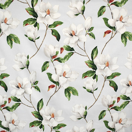 Acquire S5195 Pearl Grey Floral Gray Greenhouse Fabric