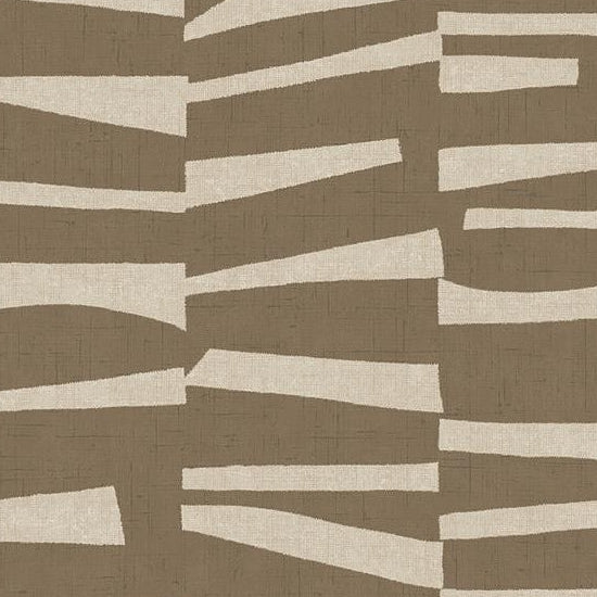 Acquire EJ318023 Twist Ode Brown Staggered Stripes Brown by Eijffinger Wallpaper