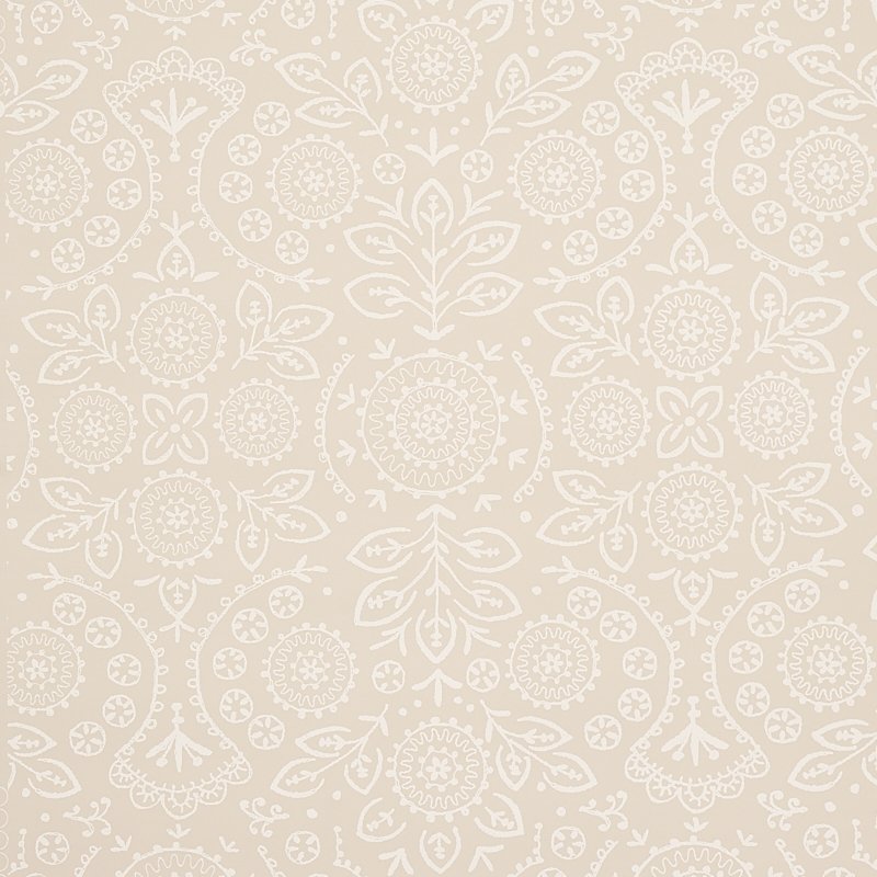 Find 5011841 Tiana Natural Schumacher Wallcovering Wallpaper