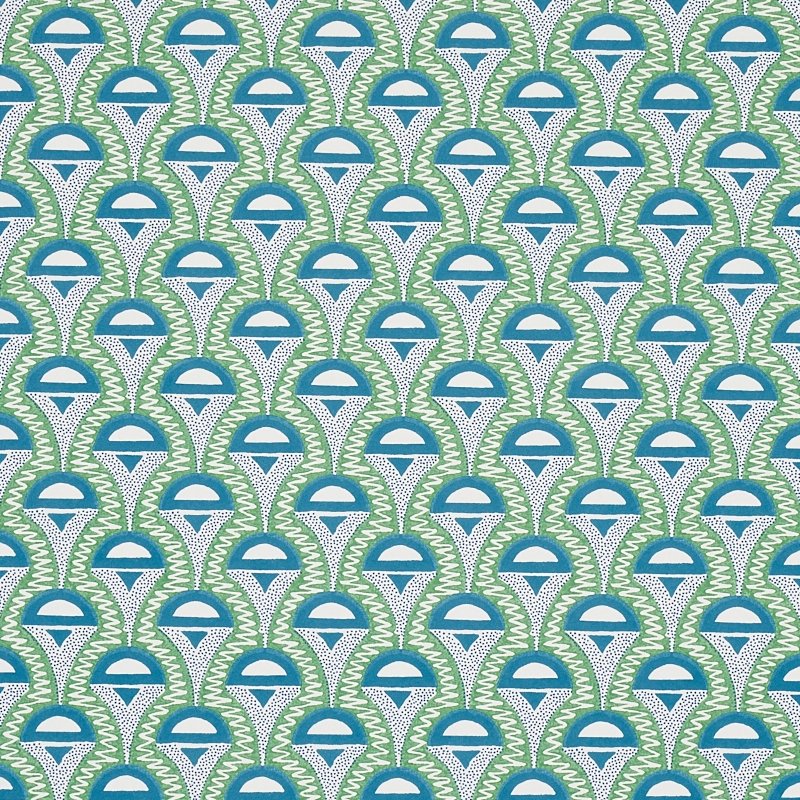 Looking for 5012082 Abelino Green and Peacock Schumacher Wallcovering Wallpaper