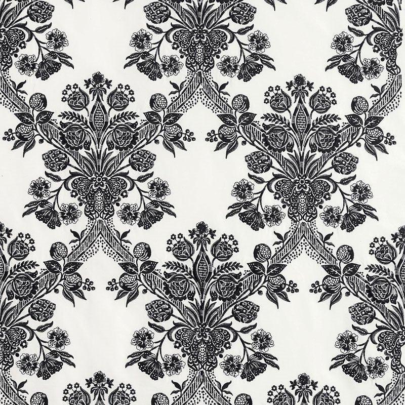 Purchase sample of 69711 Carolina, Ebony by Schumacher Fabric