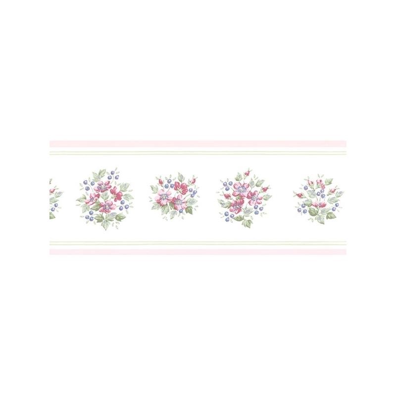 Sample PR79663 Pink Small Floral wallpaper Norwall Wallpaper