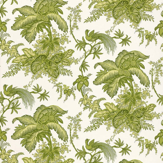 Buy 5004053 Coconut Grove Leaf by Schumacher Wallpaper
