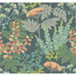Sample 2973-90008 Daylight, Brie Teal Forest Flowers by A-Street Prints Wallpaper