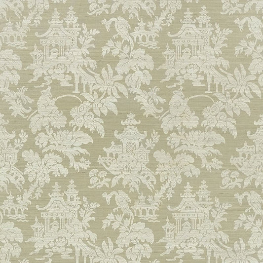 Search 5008322 Brighton Sisal Sage Schumacher Wallpaper