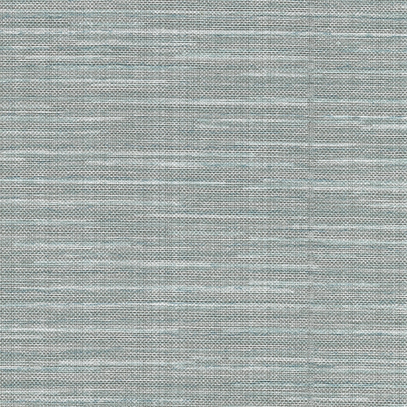 Sample 2758-8017 Textures and Weaves, Bay Ridge Blue Faux Grasscloth Wallpaper by Warner
