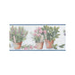 Sample KV79531 Blue Floral wallpaper Norwall Wallpaper