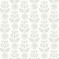 Sample 2904-13514 Fresh Start Kitchen and Bath, Dolly Taupe Folk Floral Wallpaper by Brewster