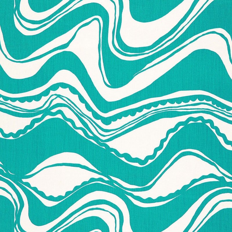 Purchase sample of 174691 Carmel Coastline Print, Laguna by Schumacher Fabric