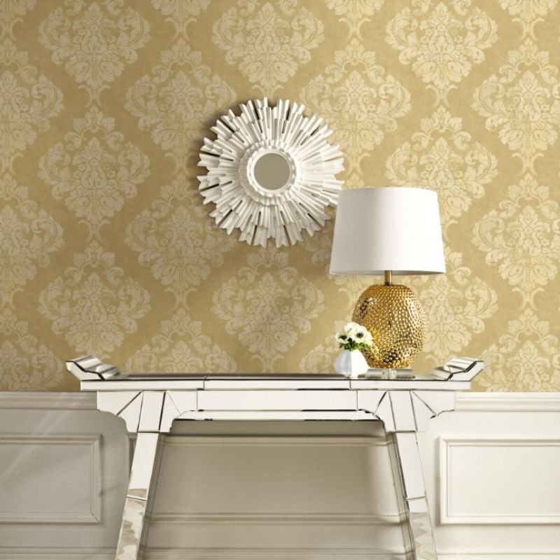 Find Gr60205 Bella Casa Damask Wallquest Wallpaper