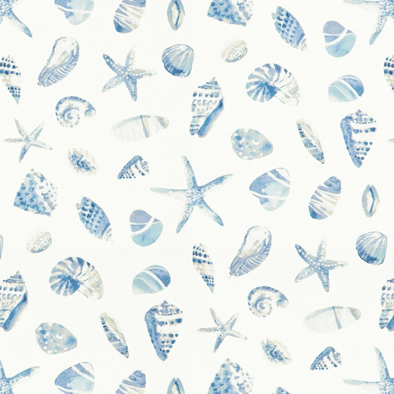 Sample SEAB-2 Blue/White by Stout Fabric