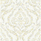 Find 2901-25401 Perennial Featherton Mustard Floral Damask A Street Prints Wallpaper