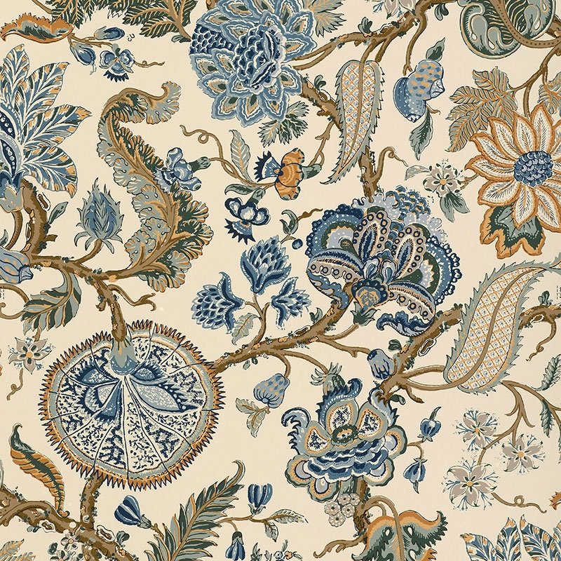 Search 5004203 Chalfont Porcelain Schumacher Wallpaper