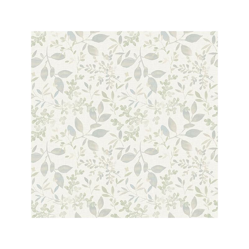 Sample 3122-11114 Flora and Fauna Tinker Teal Woodland Botanical by Chesapeake Wallpaper