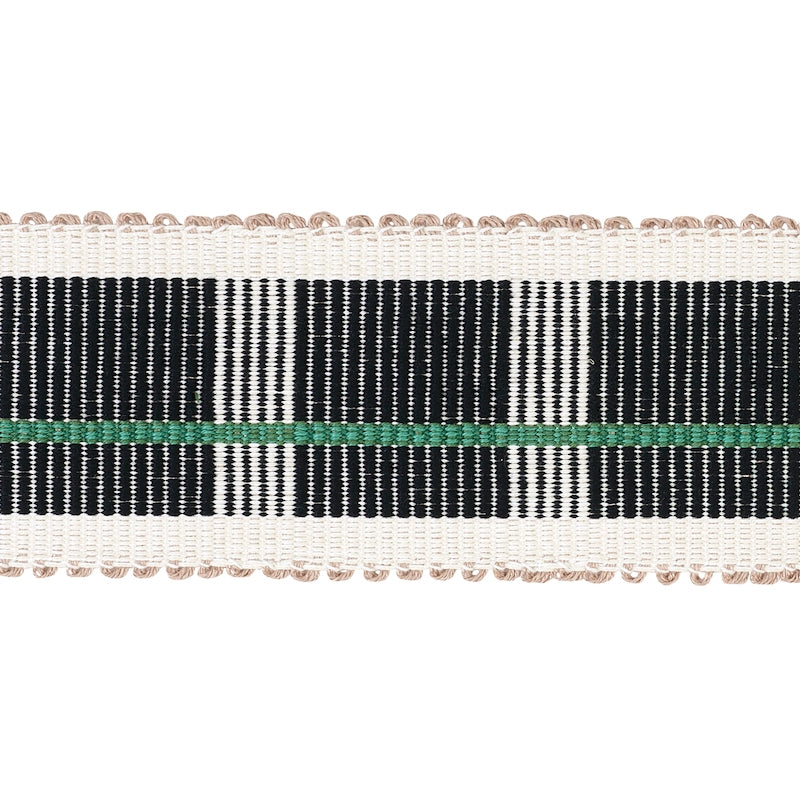 79203 | Calcada Tape, Emerald - Schumacher Fabric