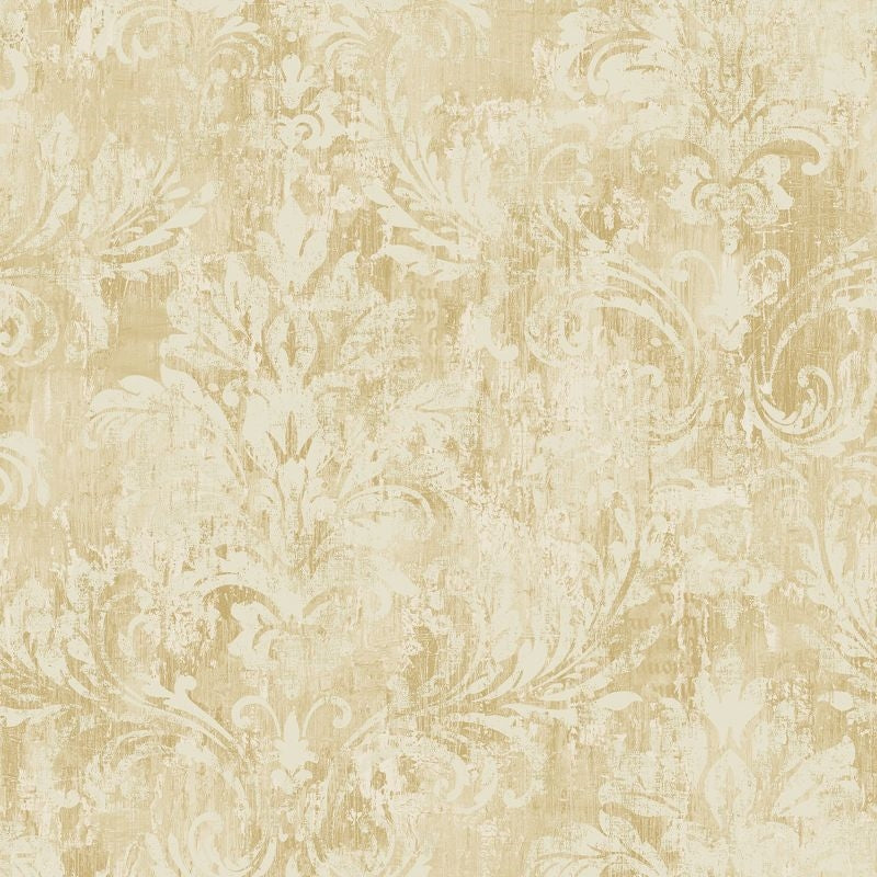 Sample VF30507 Manor House Framed Damask Wallquest