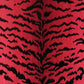 Sample SC 000326167MMA Tigre, Reds   Black by Scalamandre Fabric