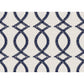 Sample 4097.50.0 Maxime Navy Indigo Drapery Geometric Fabric by Kravet Design