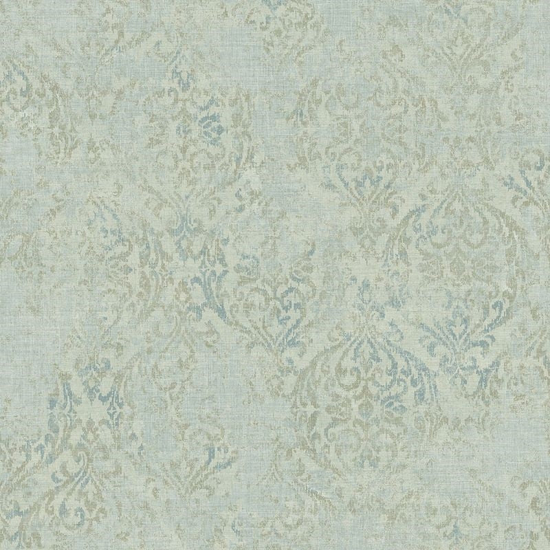 Acquire AR32002 Nouveau All-Over Damask by Wallquest Wallpaper