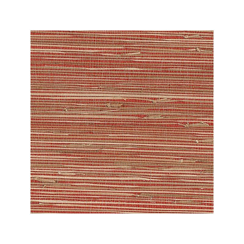 Sample 53-65661 Jiangsu Grasscloth, Rio Brick Grasscloth by Kenneth James Wallpaper