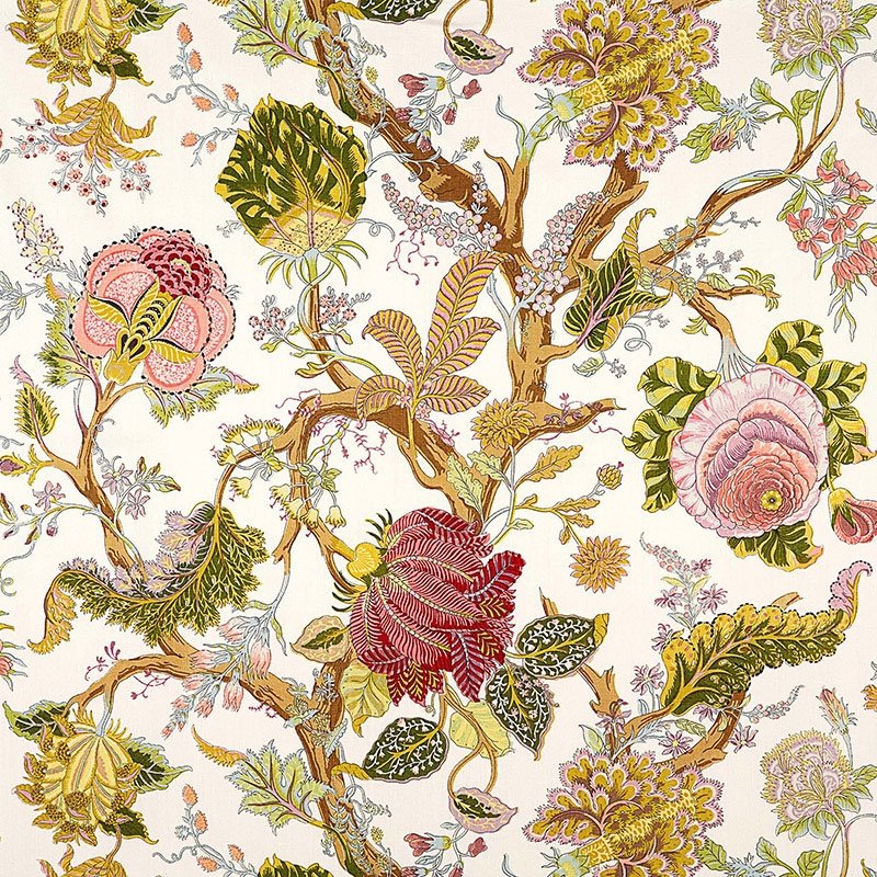 Purchase sample of 175782 Indian Arbre, Spring by Schumacher Fabric