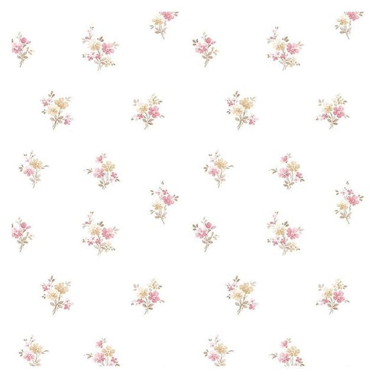 Shop PR33839 Floral Prints 2 Red Small Floral Wallpaper by Norwall Wallpaper