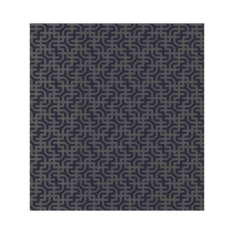 Sample 5800 Ronald Redding Traveler Dynastic Lattice Navy Ronald Redding Wallpaper