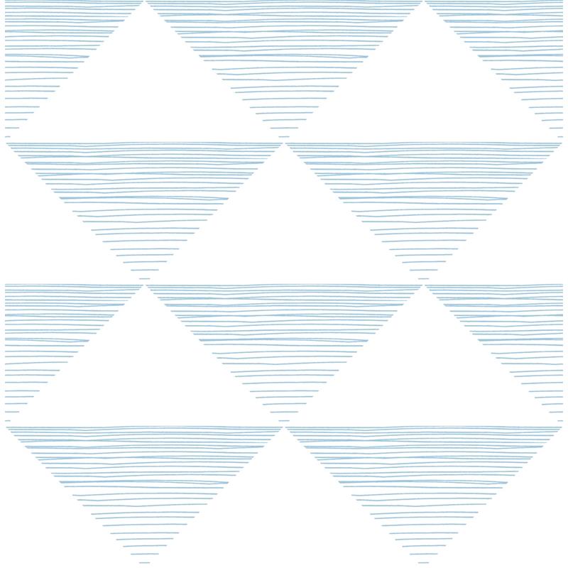 Sample DA61901 Day Dreamers, Geo Stripe Sky Blue Seabrook Wallpaper