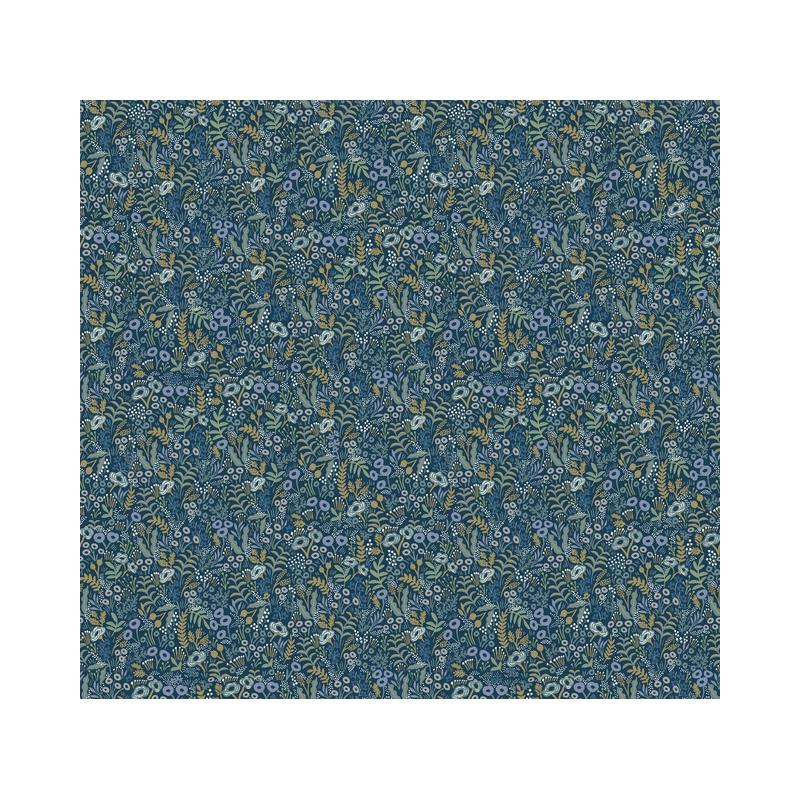 Sample RI5126 Rifle Paper Co. Tapestry Indigo York Wallpaper