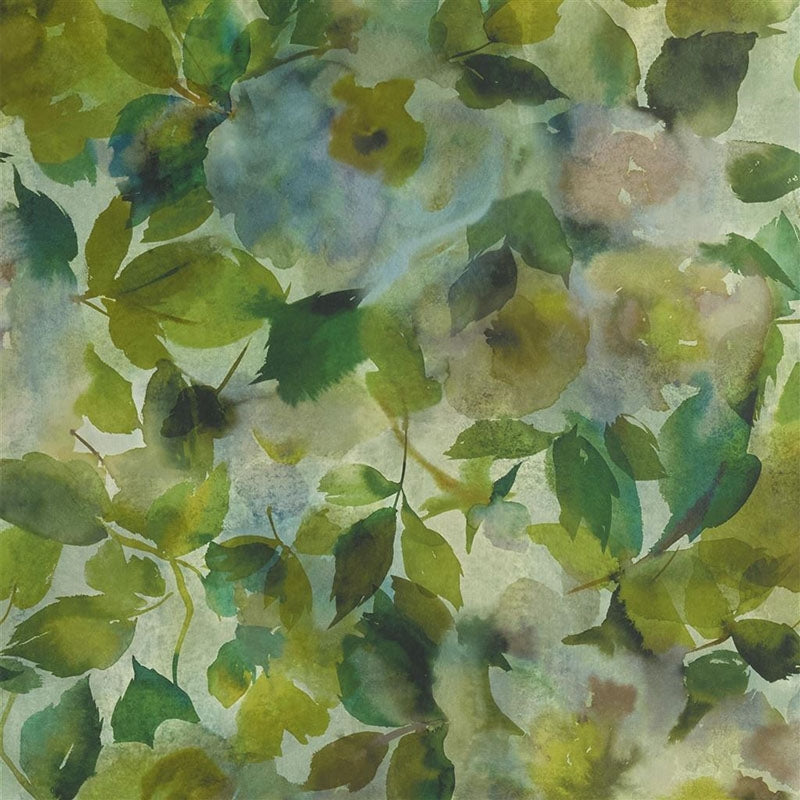 Sample PDG1062-05 Surimono Moss by Designer Guild Wallpaper