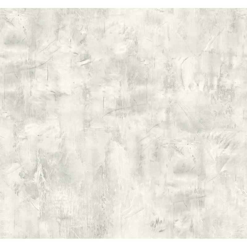 Select LW51710 Living with Art Rustic Stucco Faux Metallic Silver and Snowstorm by Seabrook Wallpaper
