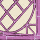Sample 6020W-08 Lyford Trellis, Lilac Purple on Cream by Quadrille Wallpaper