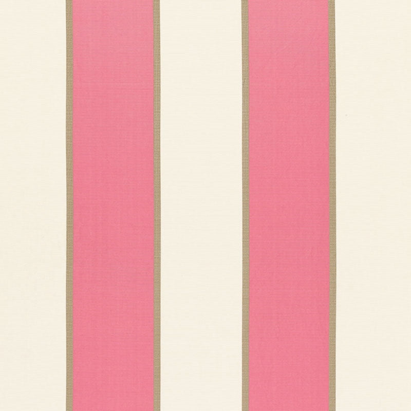 Purchase sample of 64785 Montebello Stripe, Berry by Schumacher Fabric