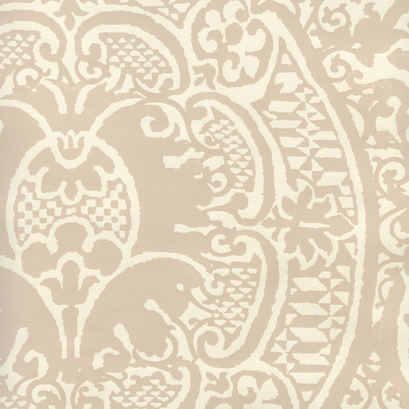 Sample 352000W-06OWP Veneto, Pumice On Off White by Quadrille Wallpaper