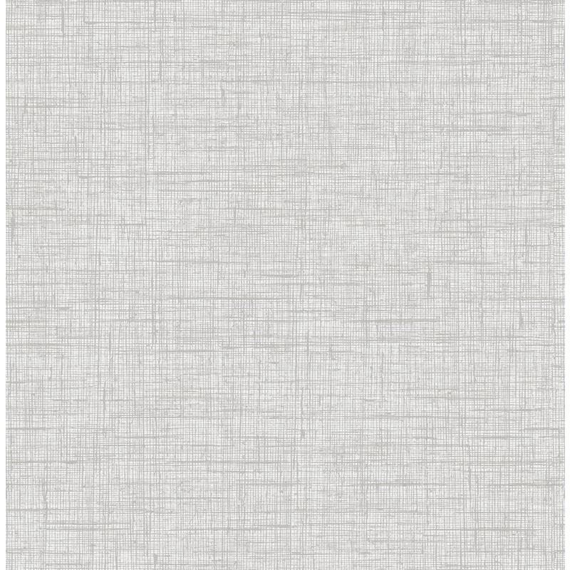 Sample RY32101 Boho Rhapsody, Bermuda Linen-Stringcloth Daydream Gray and Ivory Seabrook Wallpaper