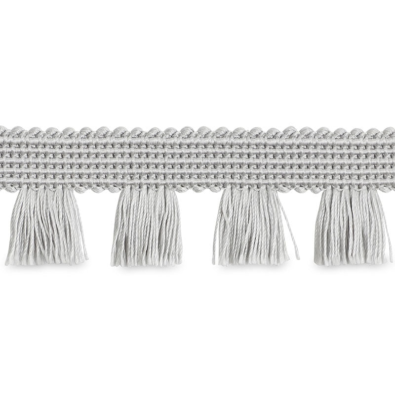 70725 | Bell Fringe, Silver - Schumacher Fabric