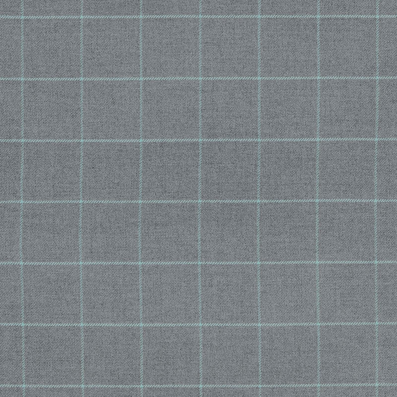 Purchase sample of 66773 Bancroft Wool Plaid, Oxford Grey by Schumacher Fabric